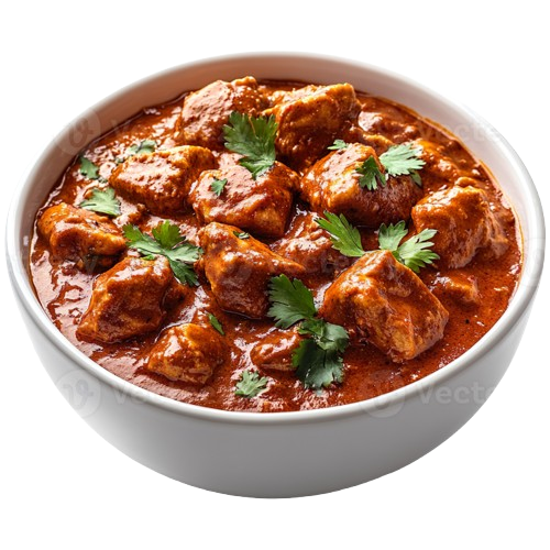 chicken tikka masala on white bowl isolated on transparent background png removebg preview